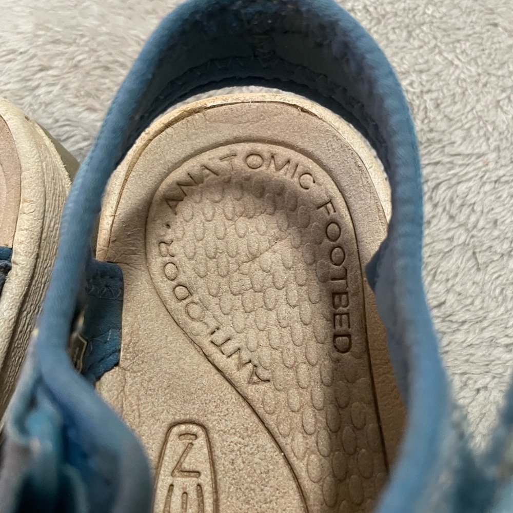 Keen Blue Sandals with Adjustable Strap and Cutout Design 5.5 - Picture 11 of 13
